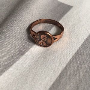 Copper Lincoln penny ring